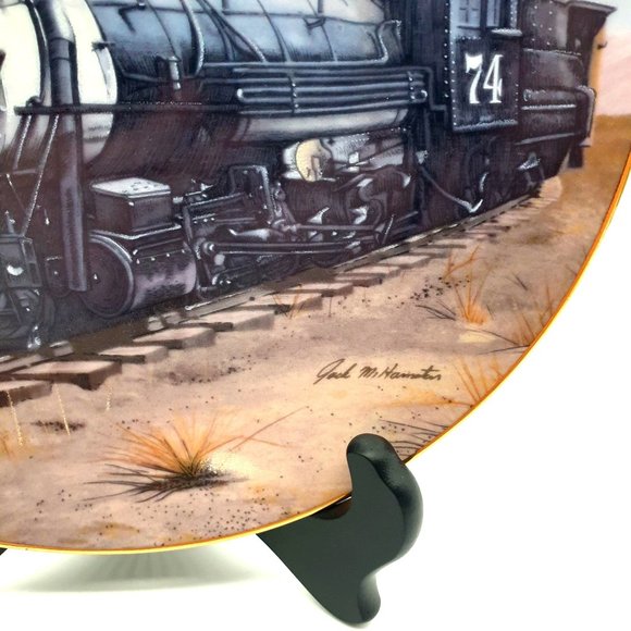 Leadville Run by Jack Hamilton Collector Plate from The Narrow Gauge Engine #74 - Picture 2 of 9
